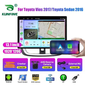 13,1-дюймовый Автомобильный Радиоприемник Для ToyotaVios 17 Toyota Sedan16 Автомобильный DVD GPS Навигация Стерео Carplay 2 Din Центральный Мультимедийный Android Auto