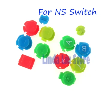 2 комплекта Красочных Клавиш ABXY Directions Кнопки Джойстик для Контроллера NS Switch полный набор кнопок Левый Правый Контроллер
