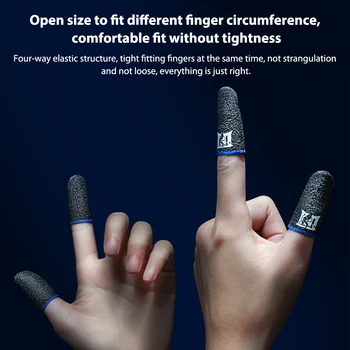 2 шт. игровой рукав для пальцев, дышащие кончики пальцев для мобильных игр PUBG, чехол для раскладушек для пальцев, Чувствительный мобильный нескользящий