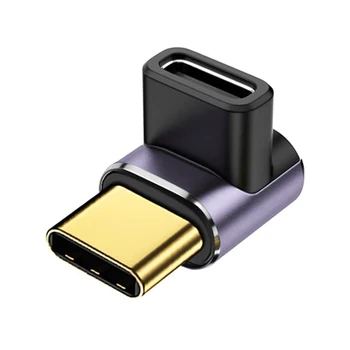 40 Гбит/с Адаптер USB C Удлинитель USB C под углом 90 ° под прямым углом PD 100 Вт Быстрая Зарядка U4LD