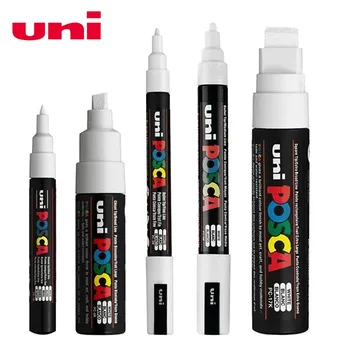 5 шт./компл. UNI Posca Paint Pen Mixed Mark 5 Размеров, Каждый с 1 Ручкой PC-1M/3M/5M /8K/17K Painting POP Poster Рекламная Ручка
