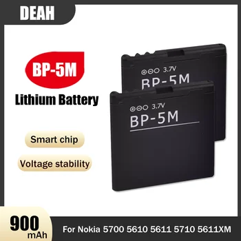 BP-5M BP 5M BP5M 3,7 В 900 мАч Литий-ионная Аккумуляторная Батарея Для Nokia 5700 5610 5611 5710 5611XM 5700XM 6110 6110N Литиевая Batteria