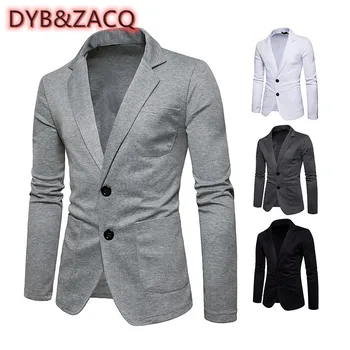 DYB & ZACQ/ Новый модный мужской повседневный маленький пиджак на двух пуговицах, куртка X29, блейзер для мужчин