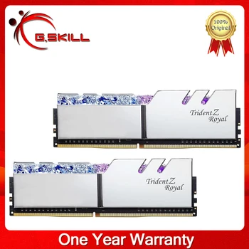 G.Skill Trident Z Royal Series Sliver RGB 288-контактный 1,35 В (PC4-25600) 16 ГБ 8G DDR4 3600 МГц 4000 МГц Двухканальная настольная память