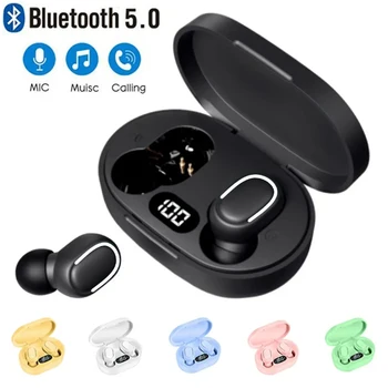 TWS E7S Fone Bluetooth Наушники Беспроводные Наушники Со Светодиодным Дисплеем Шумоподавляющие Наушники С Микрофоном Беспроводная Гарнитура Bluetooth 5.0