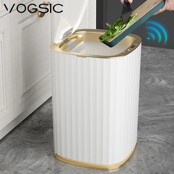VOGSIC Легкое Роскошное мусорное ведро, умное мусорное ведро, Корзина для бумаг, Инструменты для уборки дома, Кухня, гостиная, Аксессуары для ванной комнаты