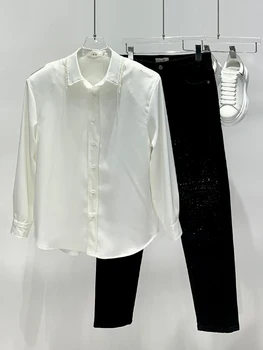 X03237 Модные мужские рубашки 2023 для подиума, роскошная мужская одежда известного бренда европейского дизайна в стиле вечеринок