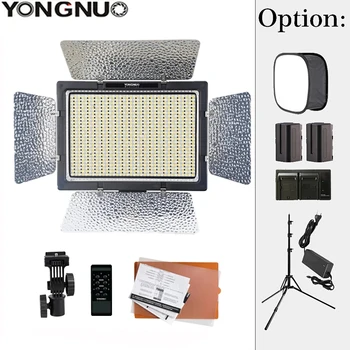 YONGNUO YN900 YN-900 Panel LED Video Light Белый Свет 5600K Камера Заполняющая лампа для фотостудии Дополнительный аксессуар для Canon Nikon
