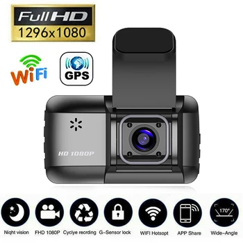 Автомобильный видеорегистратор WiFi Full HD 1080P, видеорегистратор заднего вида, камера автомобиля, Видеорегистратор ночного видения, Авторегистратор, GPS-регистратор, Автомобильные Аксессуары