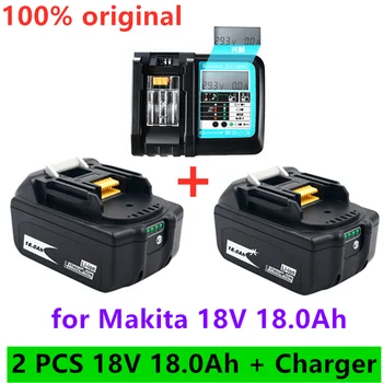 Аккумулятор литий-ионный 28 В, 18000 мАч, перезаряжаемый для Makita, 100%-ный BL1860, BL1840, BL1850, BL1830, BL1860B и LXT
