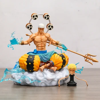 Аниме Игрушка BT Studio One Piece Enel God of Thunder GK Окрашенная Лимитированная ПВХ Фигурка Орнамент Подарочная Кукла Статуя