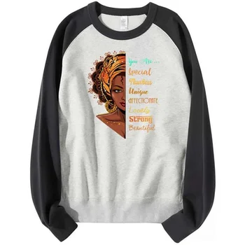 Африканские черные женские пуловеры, прекрасная женская одежда, Женская весна, осень, Зимняя женская повседневная толстовка с круглым вырезом, толстовка с капюшоном