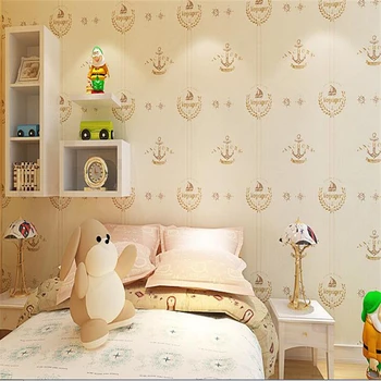 бейбехан Американский стиль флаг Средиземного моря логотип тканевые обои стена спальня гостиная детский сад полноценные 3D обои