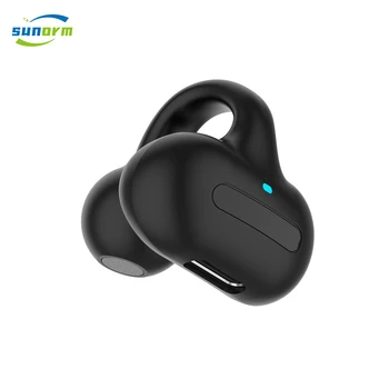 Беспроводные наушники с зажимом для ушей Bluetooth 5.0, однонаушники, гарнитура со стереозвуком высокой четкости, сенсорное управление с микрофоном