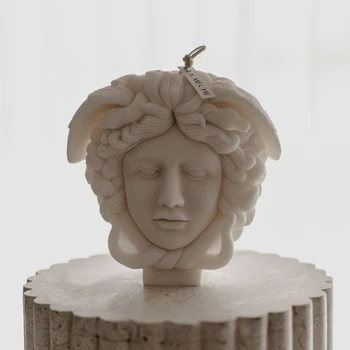Большая Силиконовая форма для свечи в виде женской головы, с которой капает гипс, Сахарная форма для выпечки шоколада C103