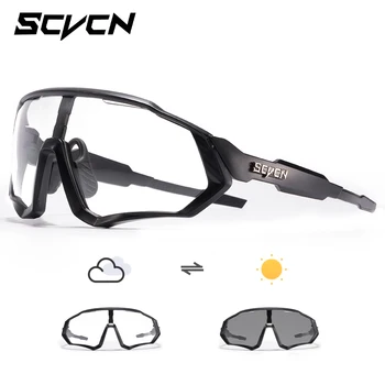 Бренд SCVCN Фотохромные спортивные велосипедные очки Велосипедные очки для горного велосипеда UV400 MTB Дорожные очки для бега