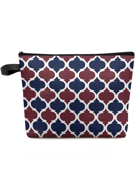 Винтажный Марокканский узор, дорожная косметичка большой емкости, Портативная сумка для хранения макияжа, женский водонепроницаемый пенал