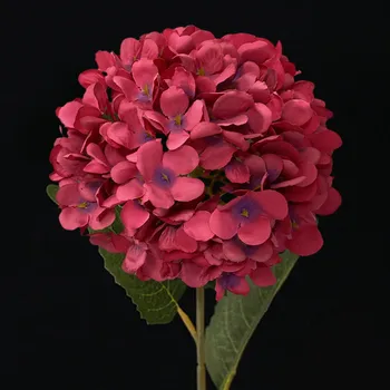 Гортензии Букет искусственных цветов Украшение для Новобрачных Свадебный цветок из настоящего латекса Домашний