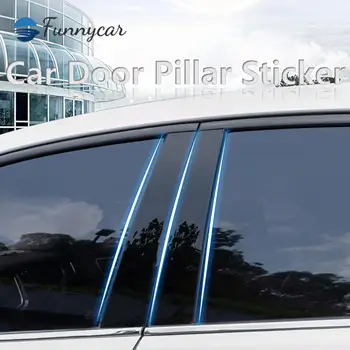 Для Mazda CX-30 CX 30 2022 2020 2021 2019 Отделка средней колонны окна двери автомобиля, Декоративная Защитная полоса, наклейки для ПК, Аксессуары