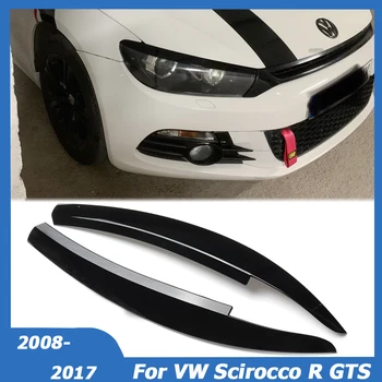 Для VW Scirocco R GTS 2008-2017 Передняя Фара Наклейка Для Век И Бровей Caver Head Light Лампа Для Бровей Накладка Автомобильные Аксессуары
