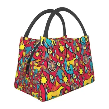 Женская сумка для ланча Starry Bingo, бумажная игра, портативный термоохладитель, коробка для бенто, кемпинг, путешествия