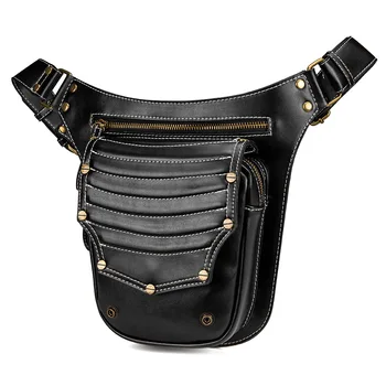 Женская уличная сумка в стиле панк-ретро, трендовая сумка-мессенджер, мужская сумка через плечо, поясная сумка, сумка для ног, Поясная сумка, Поясная сумка