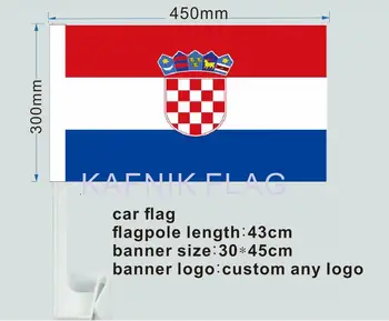 Кафник, 30*45 см, Хорватия, окно автомобиля, флагшток, украшение автомобиля, бесплатная доставка