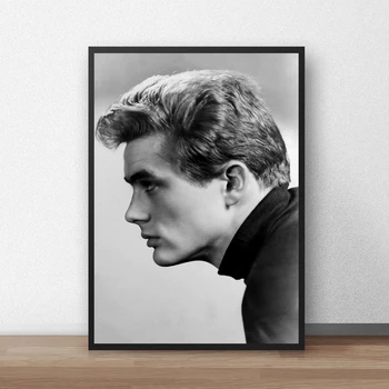 Классический ностальгический плакат с кинозвездой Джеймса Дина, художественная печать на холсте, украшение дома, настенная живопись (без рамки)