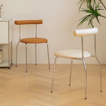 Компьютерные Индивидуальные обеденные стулья для кухни Современный высокий Индивидуальный обеденный стул Дизайнерский шезлонг для кормушки Мебель для дома ZY50CY
