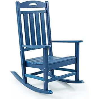 Кресло-качалка POLYDUN, всепогодное пластиковое кресло-качалка для внутреннего дворика, удобное и долговечное