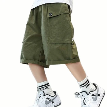 Летние брюки для мальчика с буквенным рисунком, штаны для мальчика с буквенным рисунком, детская одежда в повседневном стиле 6 8 10 12 14