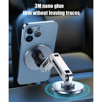 Магнитный всасывающий держатель мобильного телефона Подходит для автомобилей с подвесным экраном Tesla Magsafe с вращающимся на 360 градусов алюминиевым сплавом