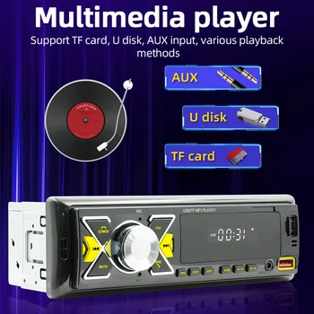 Мультимедийный плеер со светодиодным дисплеем, мультимедийный MP3-плеер, аудиокопия, Автомобильный Мультимедийный MP3-плеер, Аудиовыход RCA, Автоаксессуары