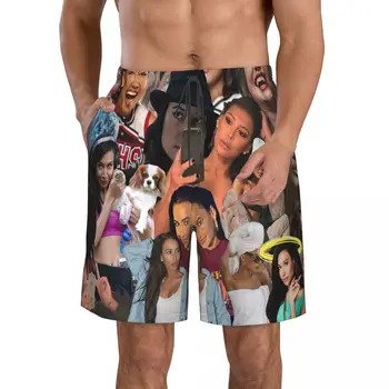 Найя Ривера- фотоколлаж Glee, мужские пляжные шорты, Быстросохнущий купальник для фитнеса, забавные 3D шорты Street Fun