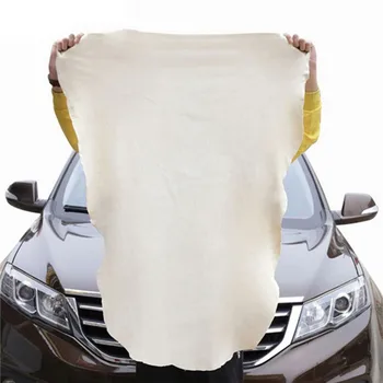 Натуральная Замша Ткань для чистки автомобилей Натуральная Кожа Для мытья Замши Впитывающее Быстросохнущее Полотенце Без Разводов И Ворса