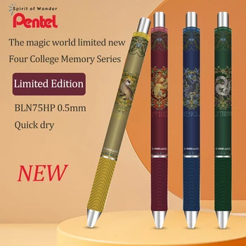 Новая Гелевая Ручка Pentel Magic World Series Limited BLN75HP Для Студенческого Экзамена Quick Dry 0,5 мм Нажимного Действия Черная Водяная Ручка Школьные Принадлежности