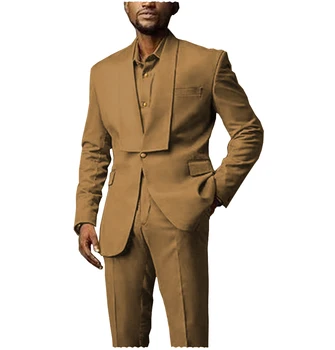 Новейшие мужские костюмы, дизайн брюк, шаль с отворотом, мужской пиджак, деловой пиджак, брюки, Смокинг для жениха, 2 шт. с отворотом с заострением