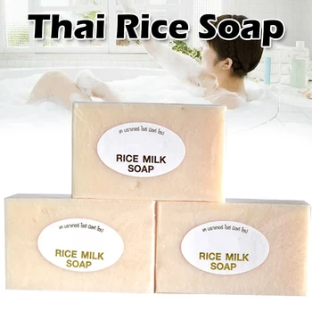 Новое Рисовое Молочное Мыло 100 г Оригинальное Таиландское Импортное Рисовое Молочное Мыло Отбеливающее Мыло Козье صابون Мыло Ручной Работы для Лица Savon jabon