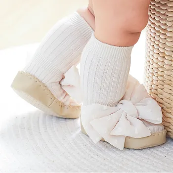 Обувь Для новорожденных девочек, детские кроссовки с бантом на мягкой подошве, нескользящие тапочки, обувь для прогулок, первые ходунки для малышей