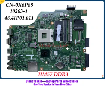 Оригинальная замена CN-0X6P88 для Dell Inspiron N5040 Материнская плата ноутбука 10263-1 48.4IP01.011 Материнская плата HM57 DDR3 X6P88 Протестирована