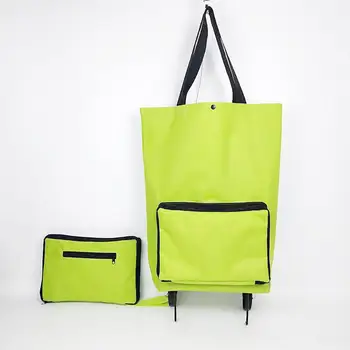 Полезная хозяйственная сумка Пластиковая складная хозяйственная сумка для хранения, прочная сумка-тележка на подшипниках