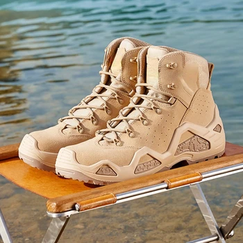 Походные армейские ботинки, мужские и женские водонепроницаемые армейские ботинки средней длины, походная обувь Adornos Para Casa