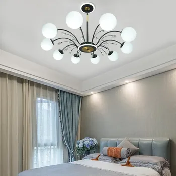 Роскошная ветровая люстра Nordic Light, светодиодная потолочная люстра в гостиной