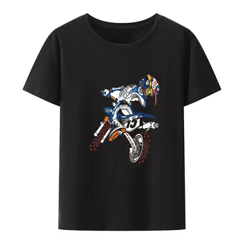 Рубашка с принтом мотоцикла, графические футболки для верховой езды на горном велосипеде, мужская одежда, футболка с аниме, Крутые кошульки для отдыха, новинка