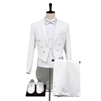 Сшитое на заказ свадебное платье Жениха, Блейзер, костюмы, брюки, деловые классические брюки высокого класса SA04-13599