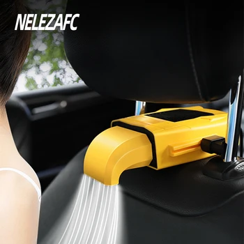 Универсальный автомобильный вентилятор охлаждения Mini USB с 3 скоростями для циркуляции воздуха на заднем сиденье Вытяжной вентилятор Автомобильные принадлежности для автомобилей Охладитель подголовника