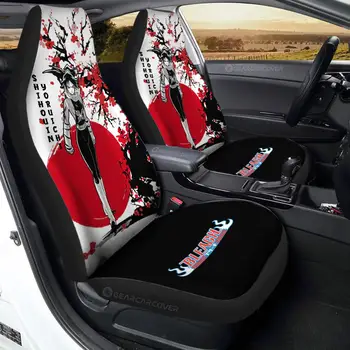 Чехлы для автомобильных сидений Yoruichi Shihouin Аксессуары для интерьера автомобиля Bleach в японском стиле аниме, 2 ШТ Универсальный защитный чехол для передних сидений
