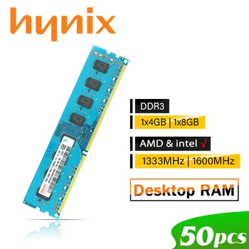 Чипсет Hynix PC 10шт 50шт Оперативная память рабочего стола 2 ГБ 4 ГБ 8 ГБ PC3 DDR3 10600U 12800U 1333 МГц 1600 МГц модуль UDIMM памяти